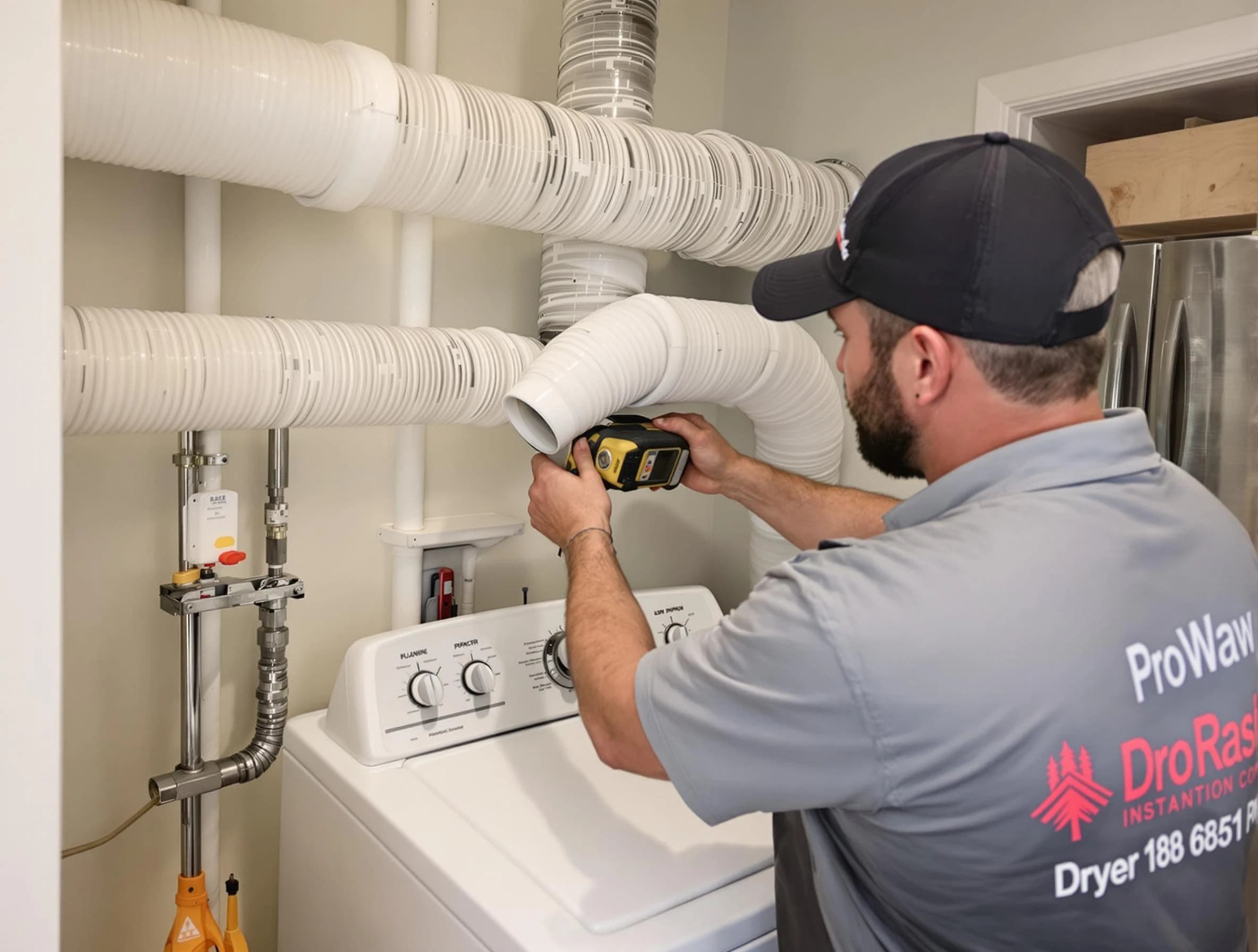 Professional dryer vent hose installation by Mansfield Dryer Vent Cleaning in Mansfield