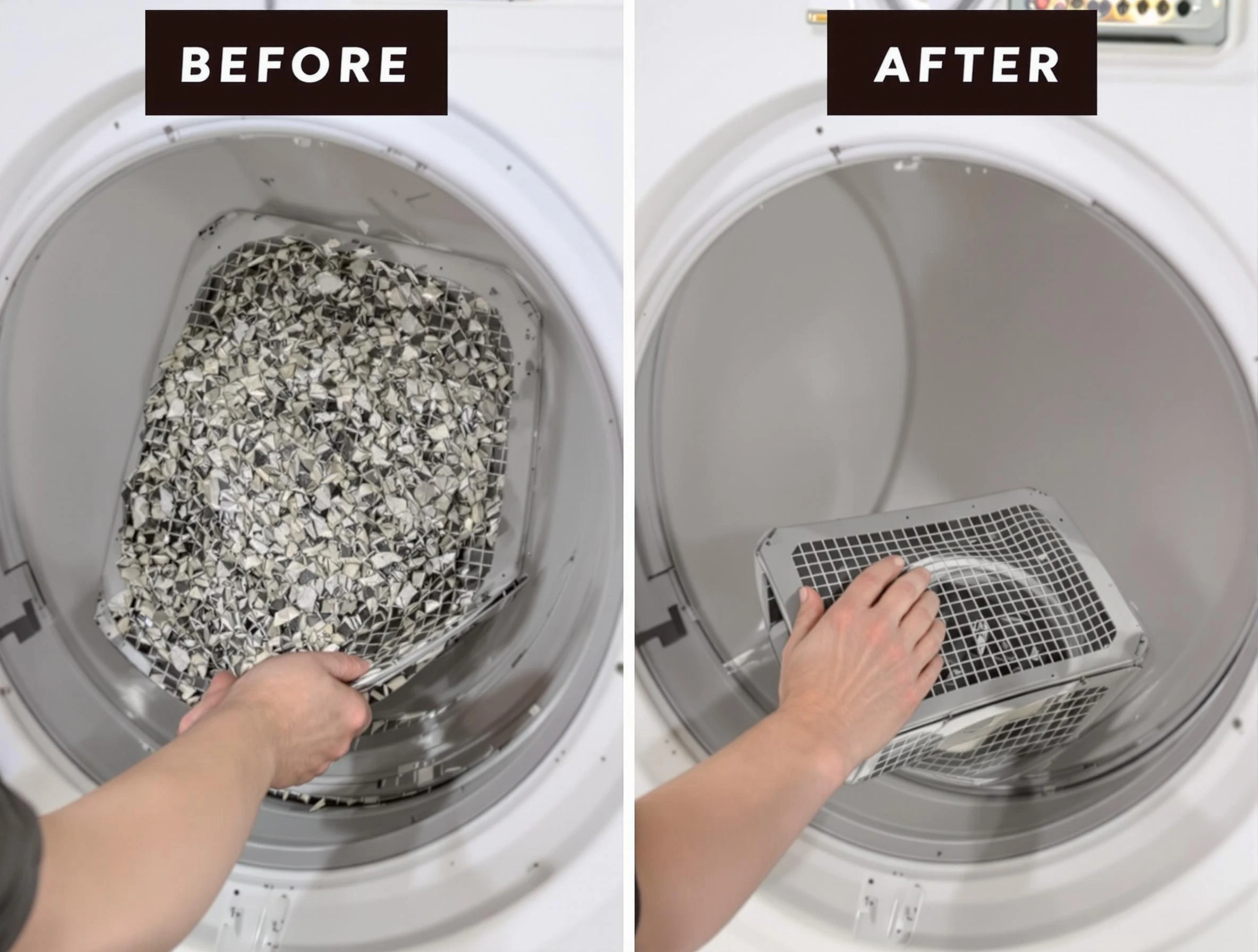 Professional lint trap cleaning by Mansfield Dryer Vent Cleaning in Mansfield