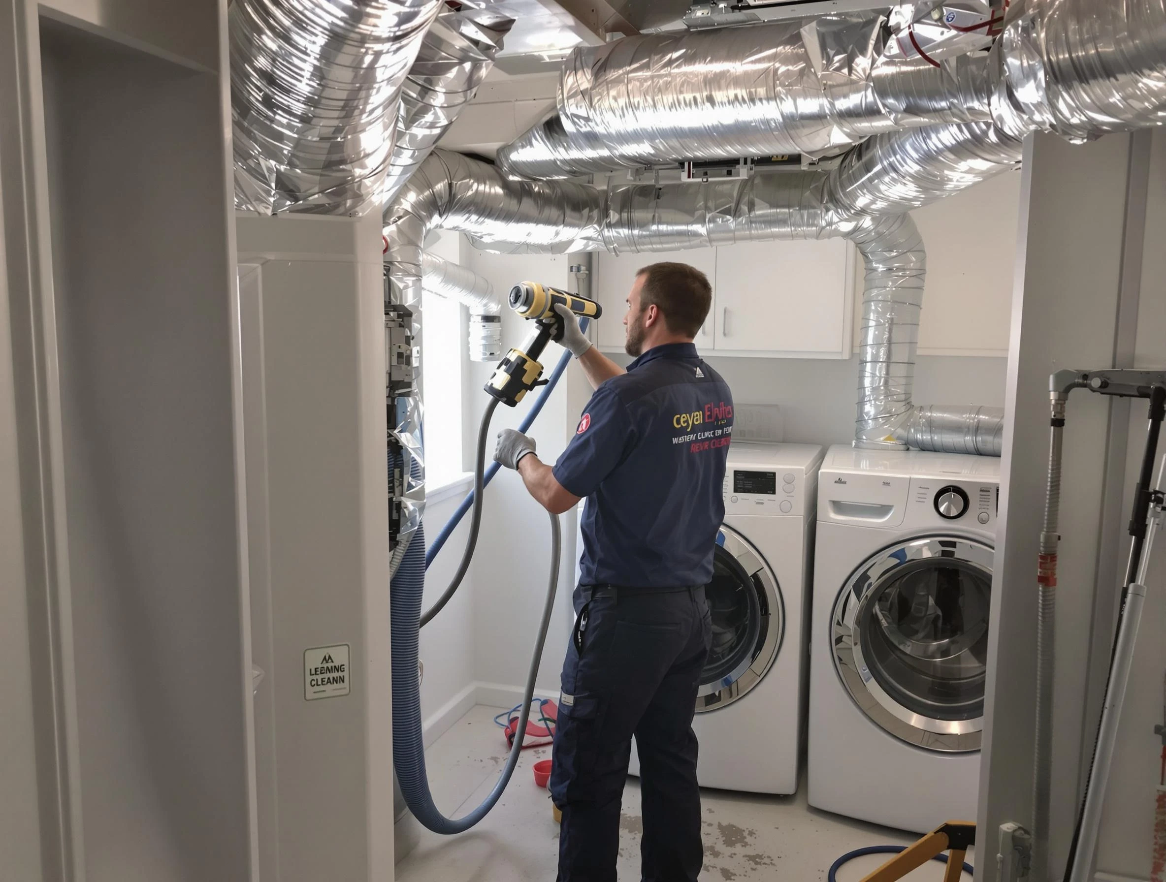 Mansfield Dryer Vent Cleaning specialist using advanced equipment for thorough duct cleaning in Mansfield