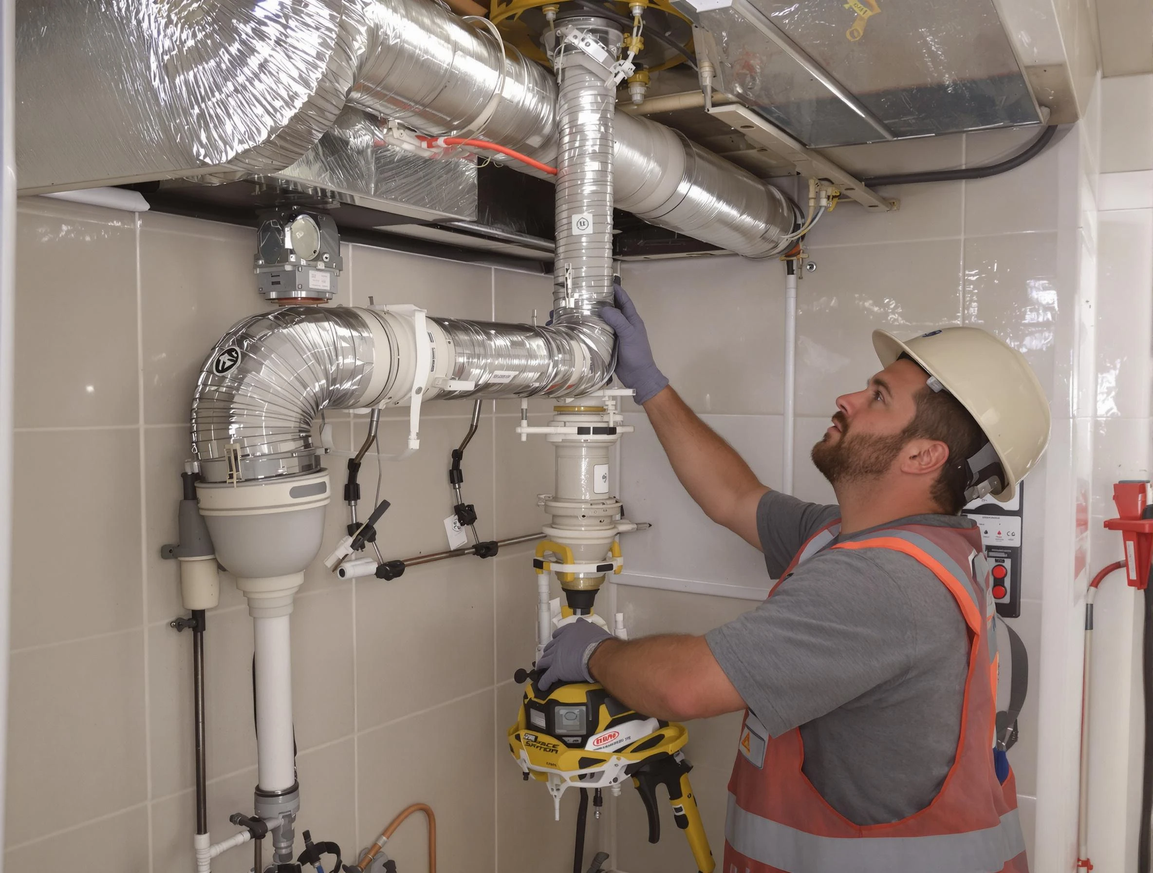 Mansfield Dryer Vent Cleaning expert performing professional dryer vent repair and installation in Mansfield